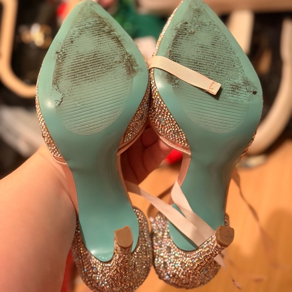 Elegant Rhinestone Heels- Betsey Johnson - Picture 5 of 7